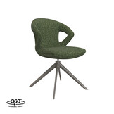 LABEL51 - Eetkamerstoel Zurich - Groen - 56x64x86cm - Set van 2