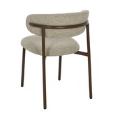 Livingfurn - Eetkamerstoel - Micah Hush Walnut - Beige - Set van 2