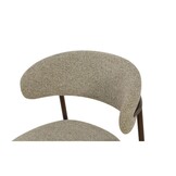 Livingfurn - Eetkamerstoel - Micah Hush Walnut - Beige - Set van 2