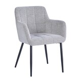 Livingfurn - Eetkamerstoel - Bronco Toffee - Beige - Set van 2