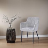 Livingfurn - Eetkamerstoel - Bronco Toffee - Beige - Set van 2