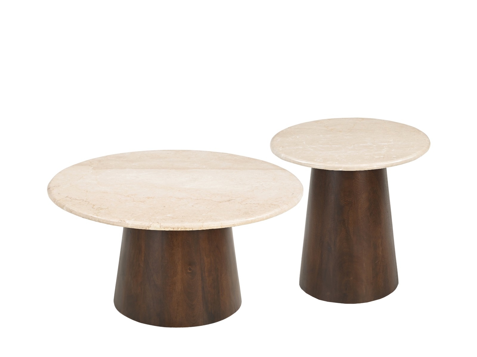 Brix - Salontafel - Brix Bottecino rond 45cm - Beige