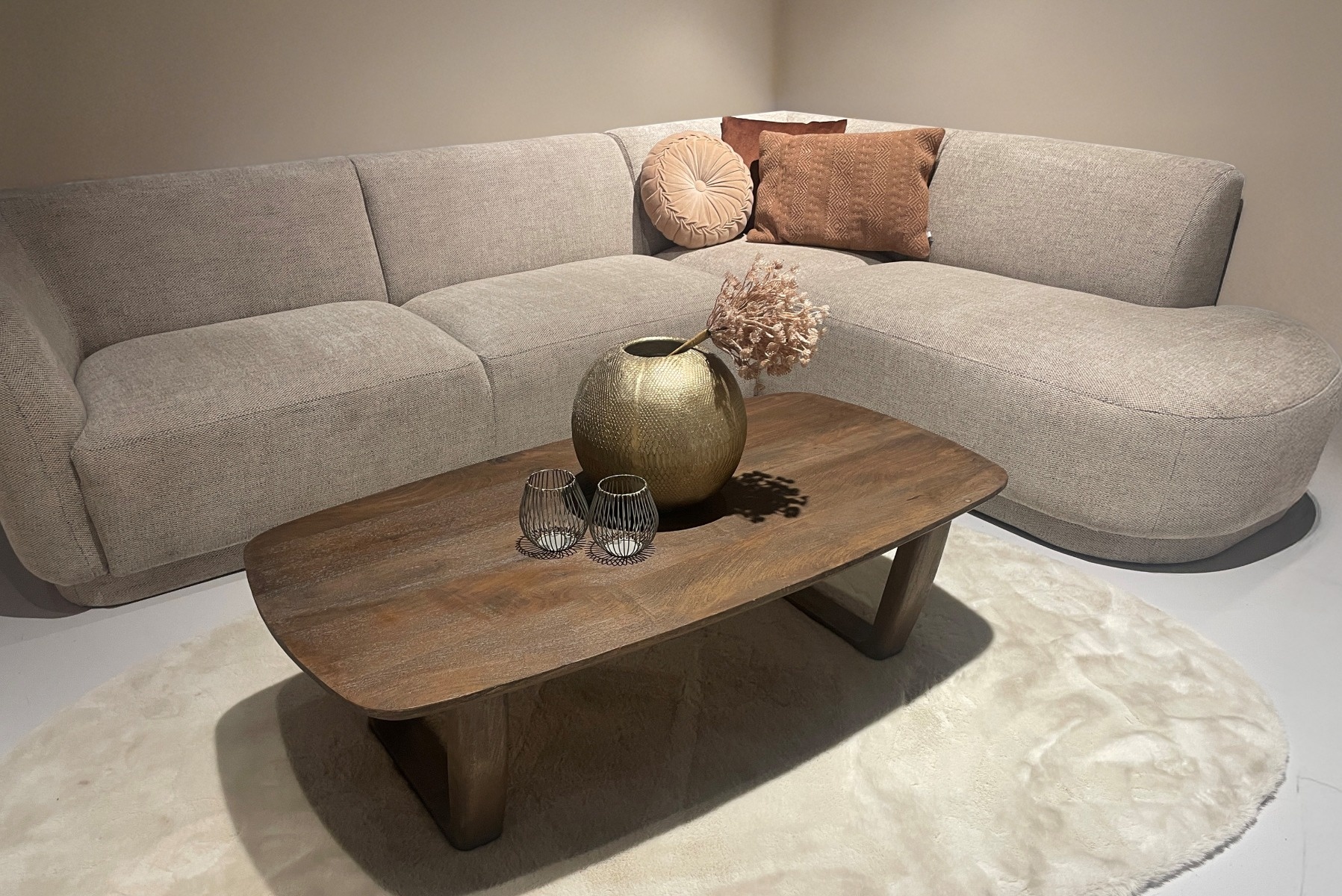 Livingfurn - Salontafel - Cortez 130cm - Bruin