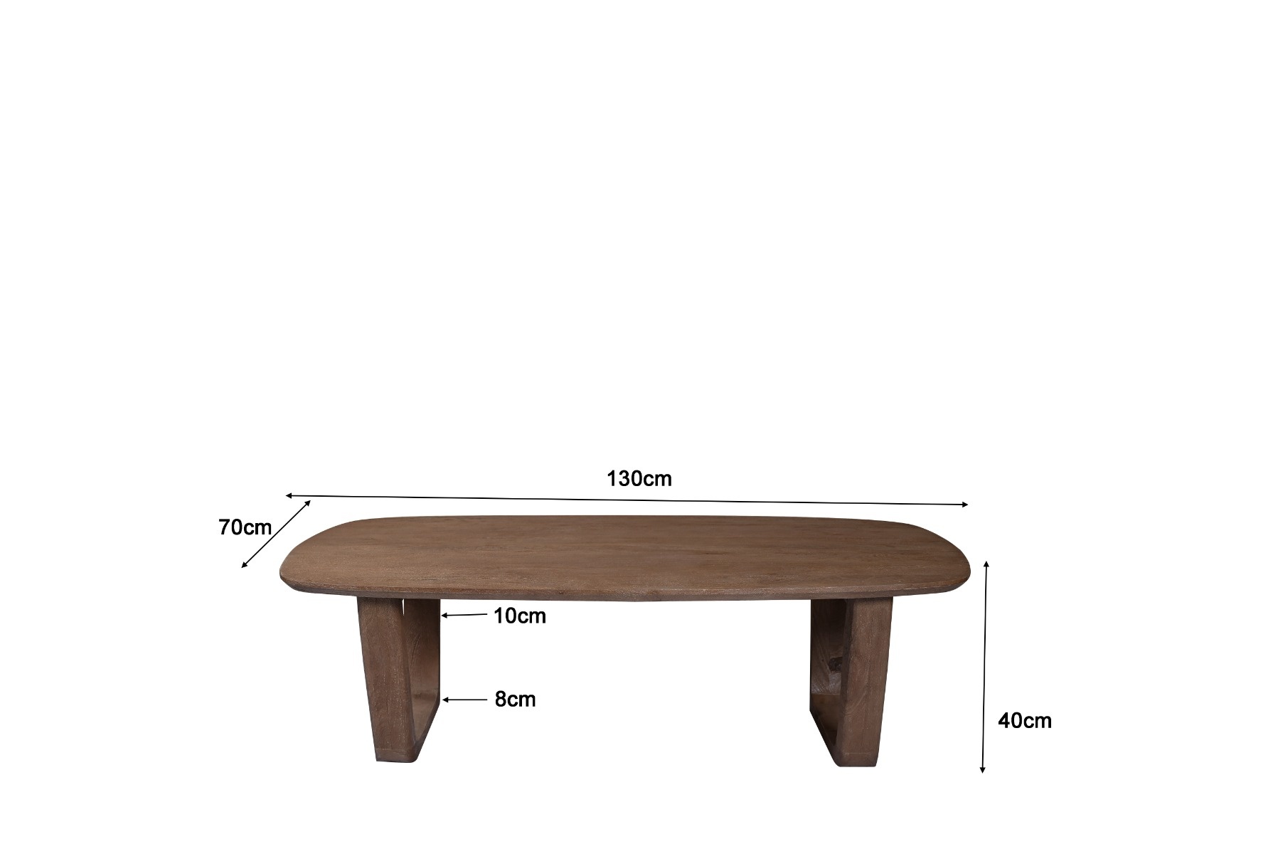 Livingfurn - Salontafel - Cortez 130cm - Bruin