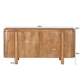 Livingfurn - Dressoir - Salano 170 cm - Bruin
