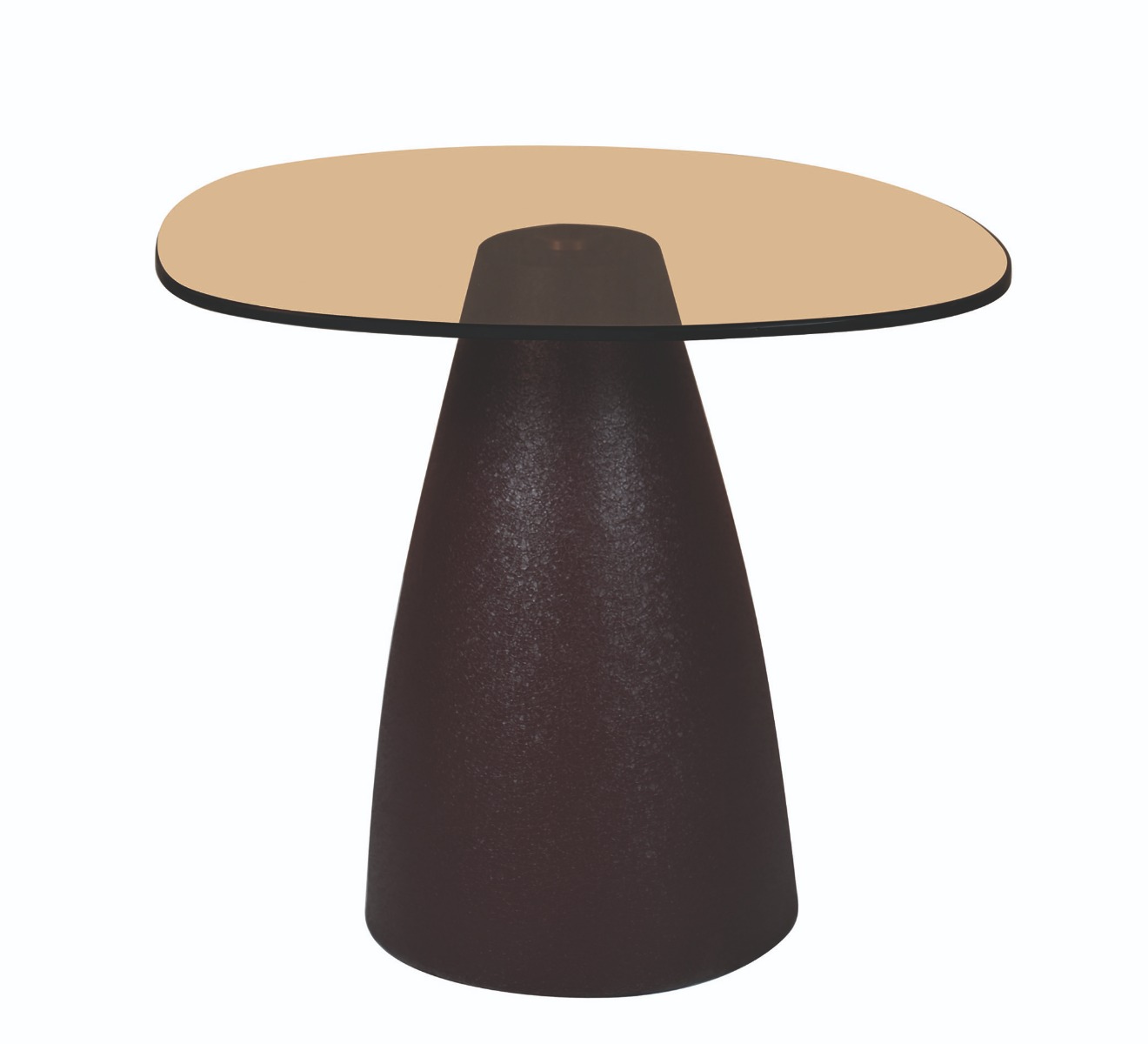 Brix - Bijzettafel - Brix Mylon Brown 50cm - Bruin