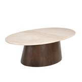 Brix - Salontafel - Brix Bottecino Oval 120cm - Beige