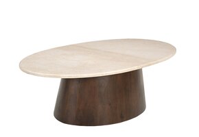 Brix - Salontafel - Brix Bottecino Oval 120cm - Beige
