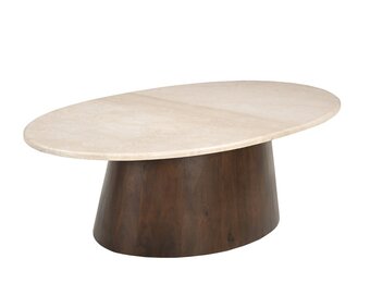 Brix - Salontafel - Brix Bottecino Oval 120cm - Beige