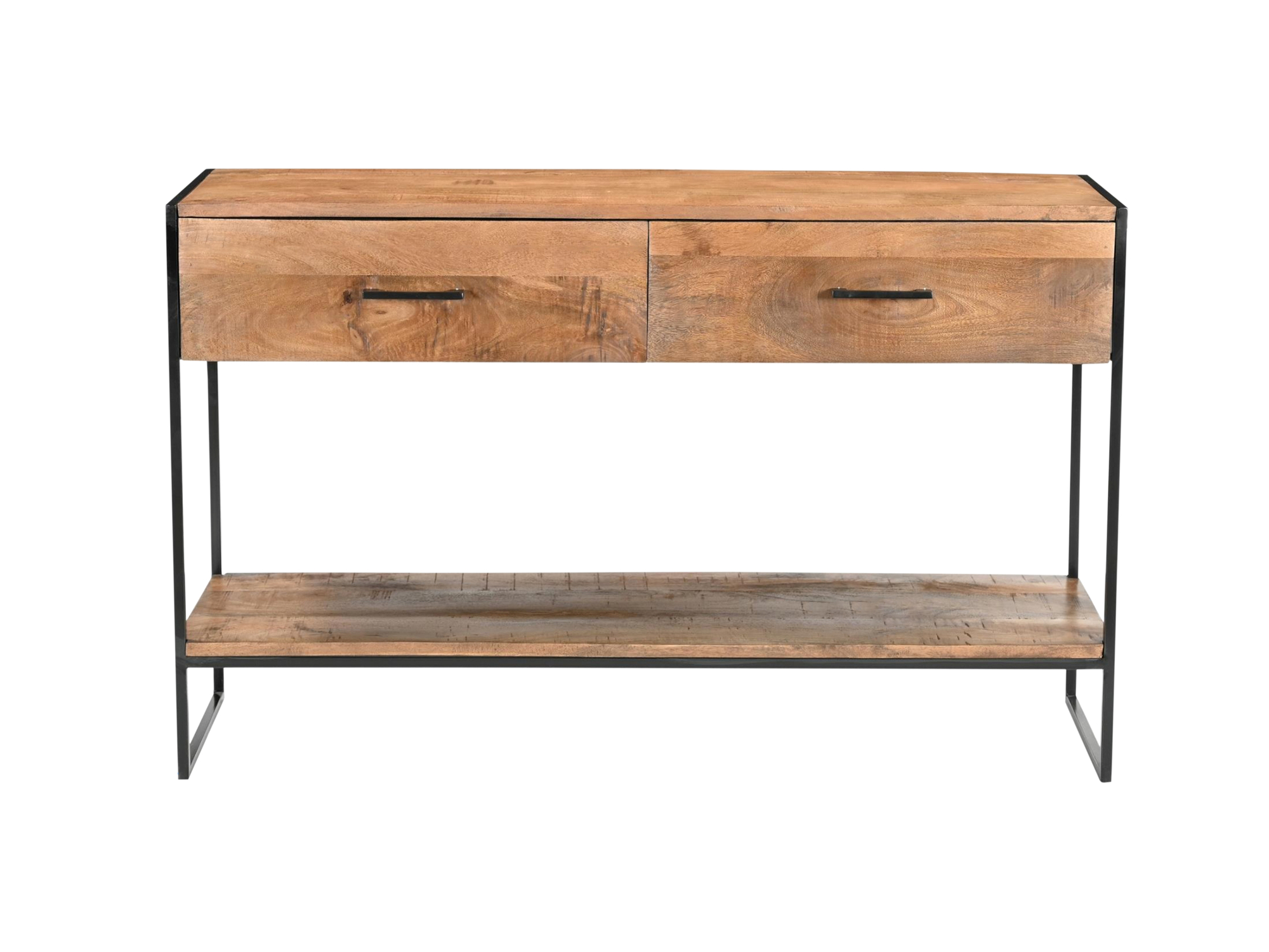 Livingfurn - Wandtafel - Elin 120cm - Bruin, Zwart