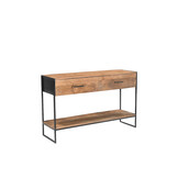 Livingfurn - Wandtafel - Elin 120cm - Bruin, Zwart