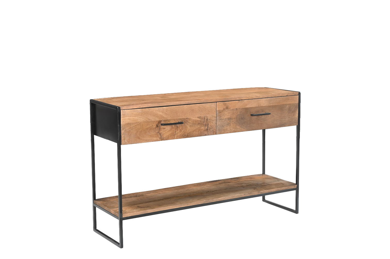 Livingfurn - Wandtafel - Elin 120cm - Bruin, Zwart