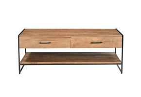 Livingfurn - Salontafel - Elin 120cm - Bruin, Zwart