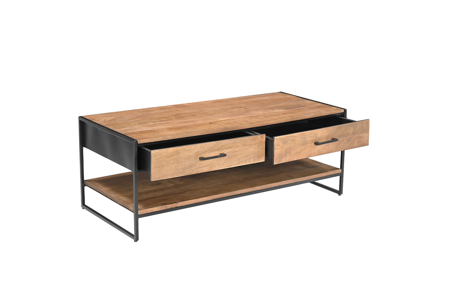 Livingfurn - Salontafel - Elin 120cm - Bruin, Zwart