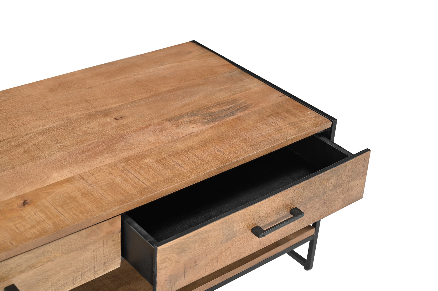 Livingfurn - Salontafel - Elin 120cm - Bruin, Zwart