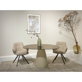 Brix - Eetkamertafel - Brix Mylon 140 cm - Beige
