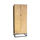 Livingfurn - Kabinetkast - Icons Cabinet Elm 210cm - Bruin