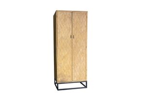 Livingfurn - Kabinetkast - Icons Cabinet Elm 210cm - Bruin