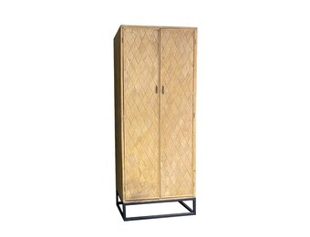 Livingfurn - Kabinetkast - Icons Cabinet Elm 210cm - Bruin