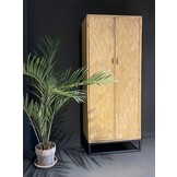 Livingfurn - Kabinetkast - Icons Cabinet Elm 210cm - Bruin