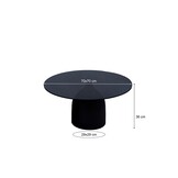 Brix - Bijzettafel - Brix Isa Black 70 cm - Zwart