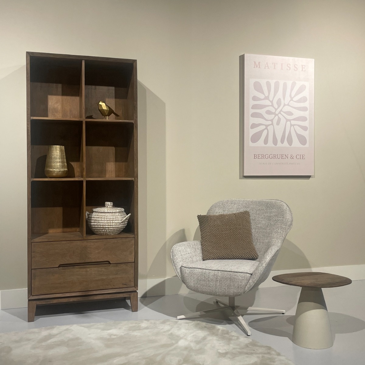 Livingfurn - Boekenkast - Cortez 83 cm - Bruin