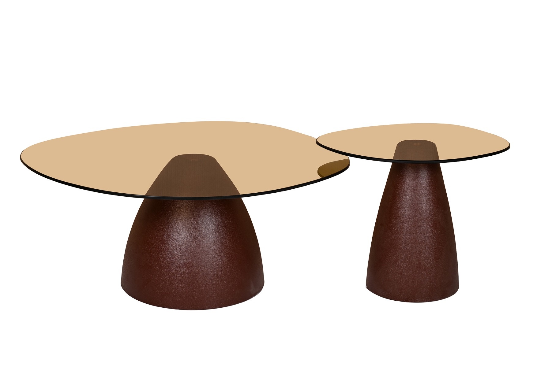 Brix - Salontafel - Brix Mylon Burgundy 86cm - Bruin