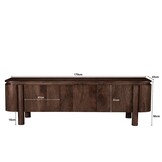 Livingfurn - Tv-meubel - Salano Brown 170 cm - Bruin