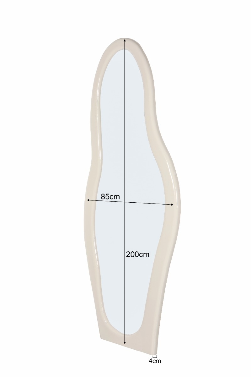 Brix - Spiegel - Brix Olivia Off White - Wit