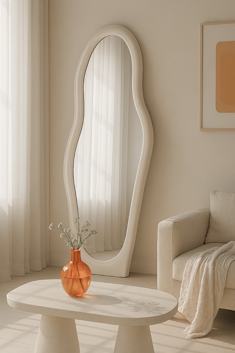 Brix - Spiegel - Brix Olivia Off White - Wit