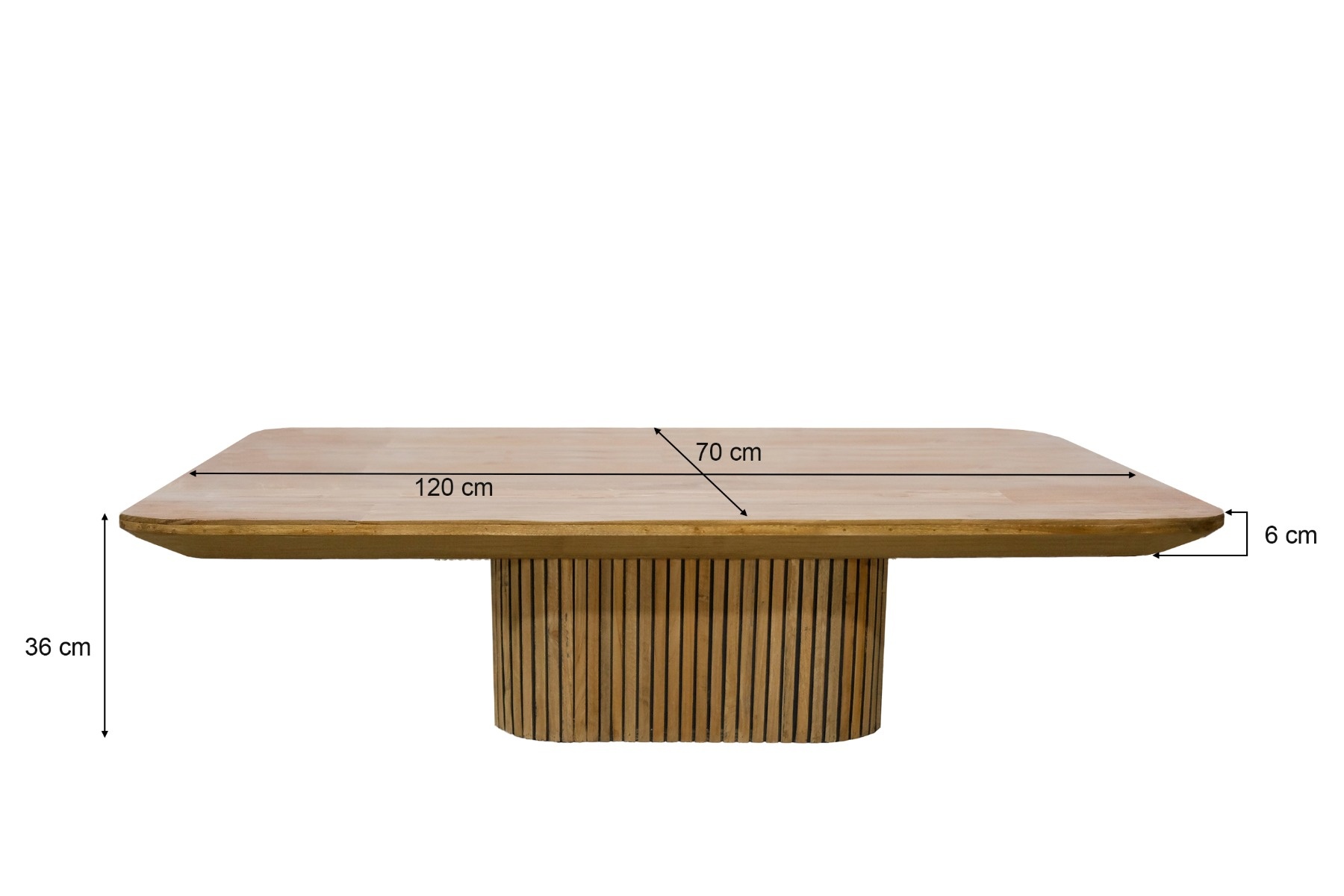 Livingfurn - Salontafel - Lausanne 120cm - Bruin