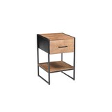 Livingfurn - Salontafel - Elin 40cm - Bruin, Zwart
