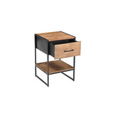 Livingfurn - Salontafel - Elin 40cm - Bruin, Zwart