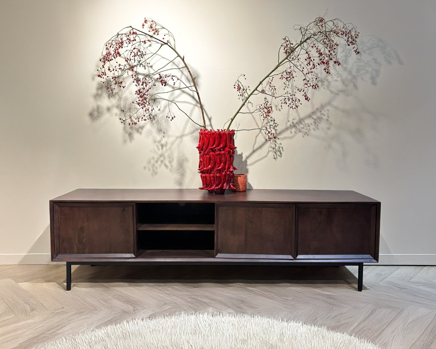 Livingfurn - Tv-meubel - Ravenstein Brown 180cm - Bruin