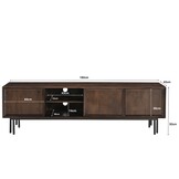 Livingfurn - Tv-meubel - Ravenstein Brown 180cm - Bruin