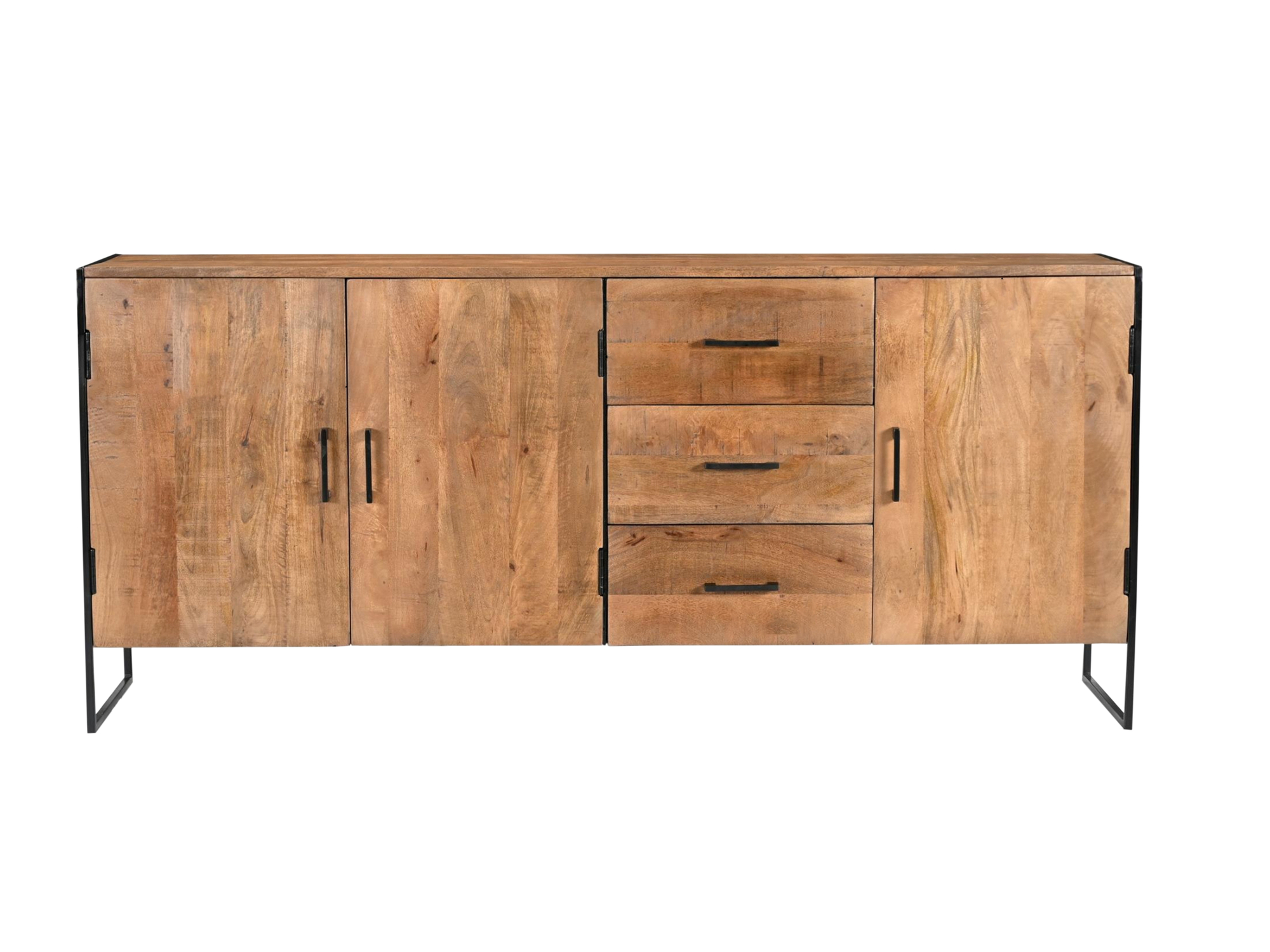 Livingfurn - Dressoir - Elin 180cm - Bruin, Zwart