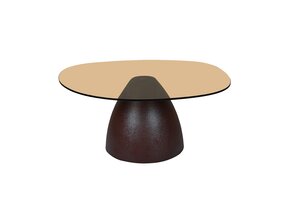 Brix - Salontafel - Brix Mylon Brown 86cm - Bruin