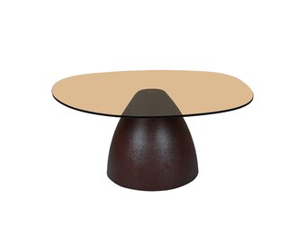 Brix - Salontafel - Brix Mylon Brown 86cm - Bruin