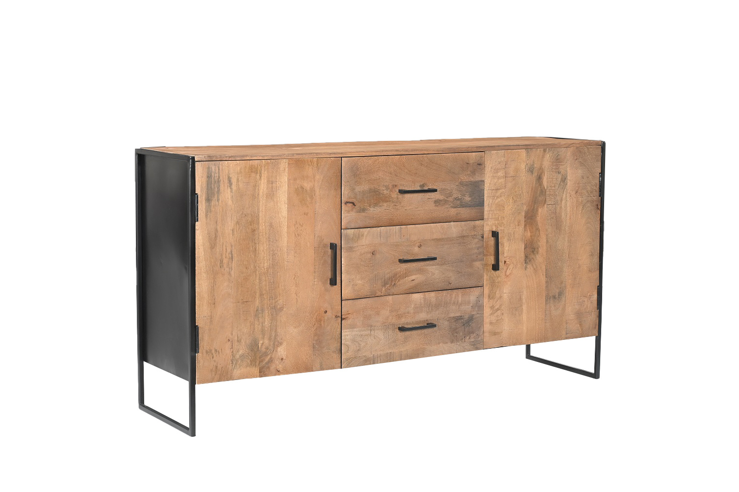 Livingfurn - Dressoir - Elin 150cm - Bruin, Zwart