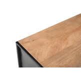 Livingfurn - Dressoir - Elin 150cm - Bruin, Zwart