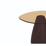 Brix - Bijzettafel - Brix Mylon Burgundy 50cm - Bruin