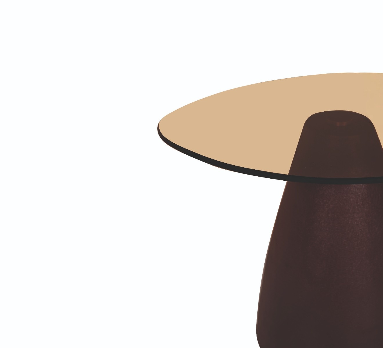 Brix - Bijzettafel - Brix Mylon Burgundy 50cm - Bruin