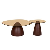 Brix - Bijzettafel - Brix Mylon Burgundy 50cm - Bruin