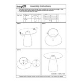 Brix - Bijzettafel - Brix Mylon Burgundy 50cm - Bruin