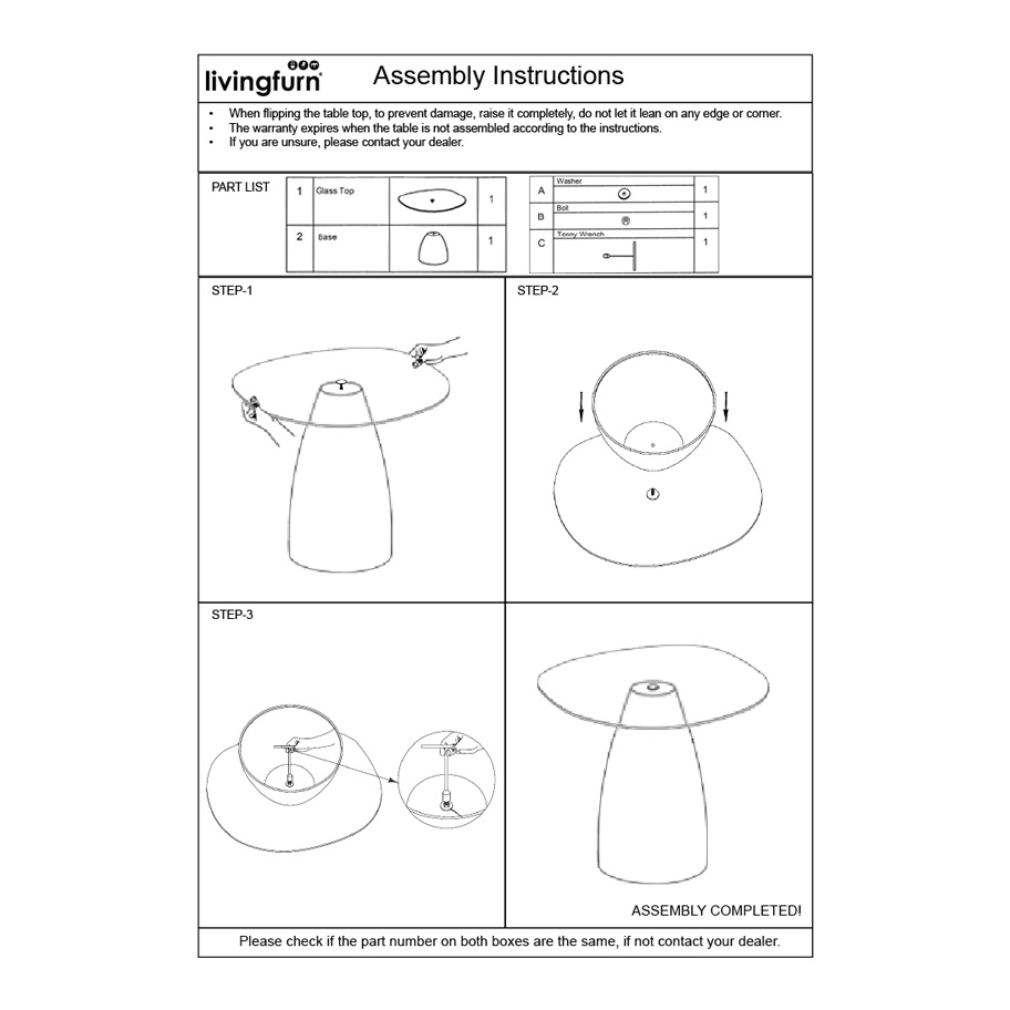 Brix - Bijzettafel - Brix Mylon Burgundy 50cm - Bruin