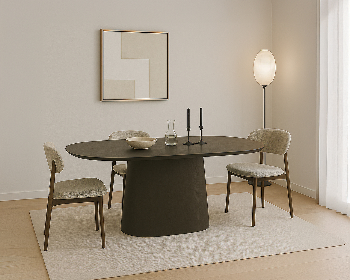 Livingfurn - Eetkamertafel - Tobago Espresso 200cm - Bruin