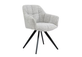 Livingfurn - Eetkamerstoel - Tommy Bisque Oasis - Beige - Set van 2