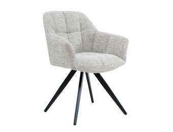 Livingfurn - Eetkamerstoel - Tommy Bisque Oasis - Beige - Set van 2