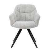 Livingfurn - Eetkamerstoel - Tommy Bisque Oasis - Beige - Set van 2