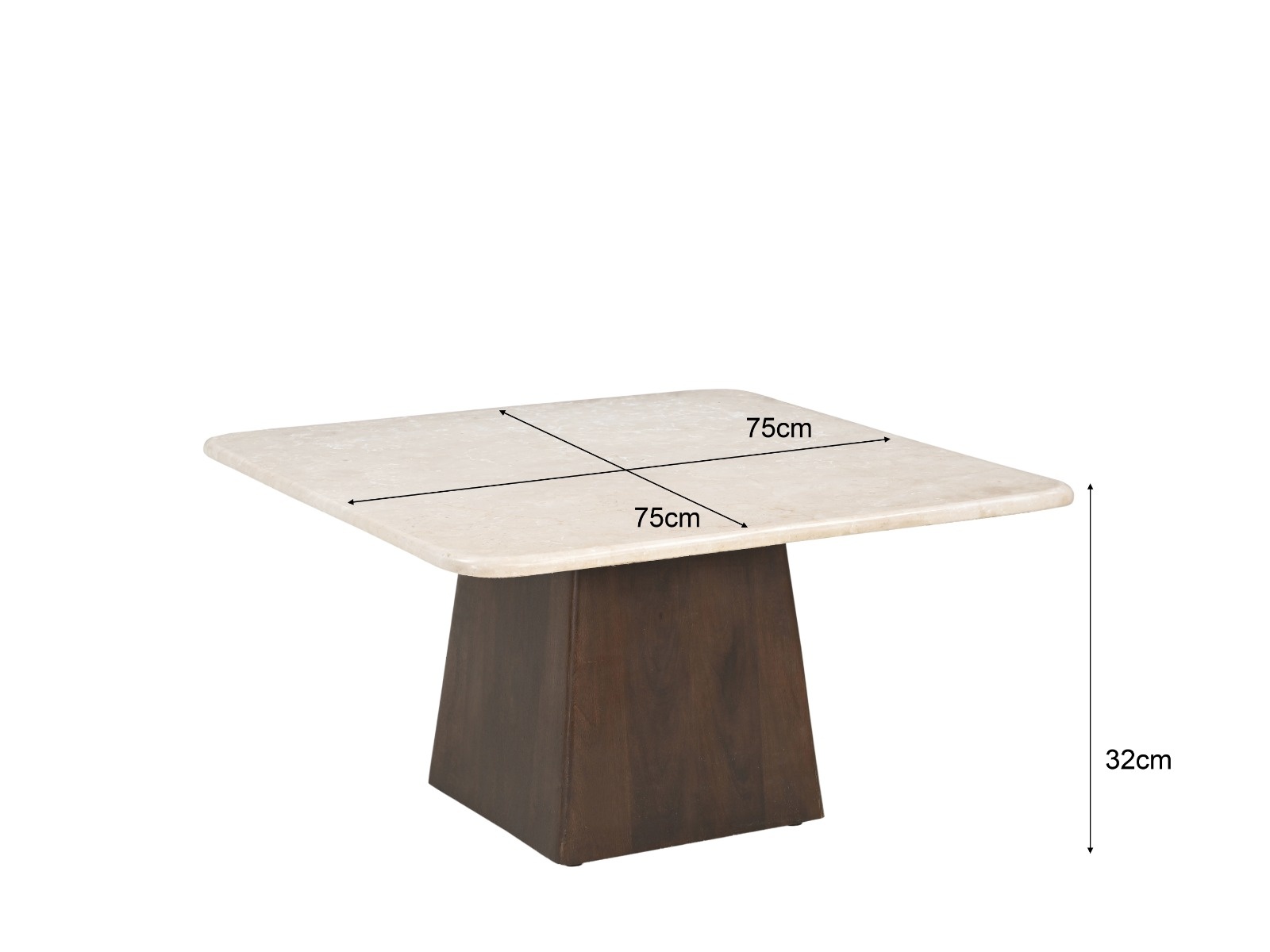 Brix - Salontafel - Brix Bottecino 75cm - Beige